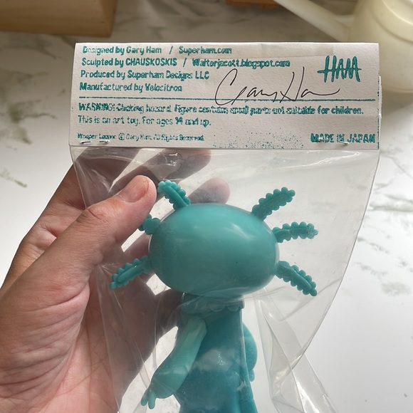 Gary Ham Wooper Looper Figure Blue New in Signed Bag Chauskoskis - Picture 5 of 9